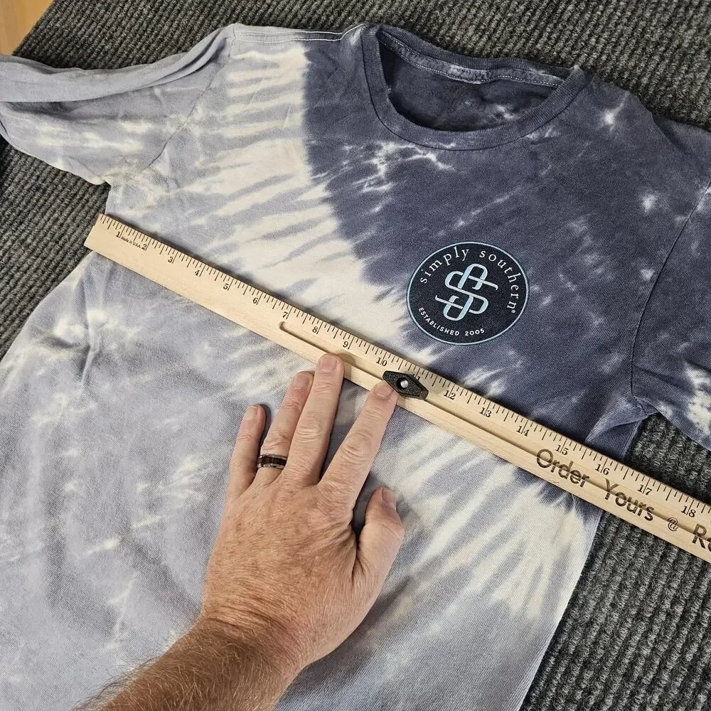 Simply Southern Shirt Long Sleeve Youth Tie Dye Let The Good Times Roll Dog‎